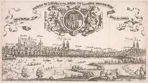 纽伦堡全景：中心部分，1552年。