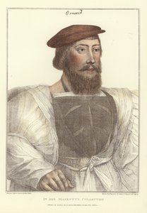 James Butler，由 Francesco Bartolozzi (1727-1815) 雕刻（彩色雕刻） 作者 Hans (after) Holbein the Younger
