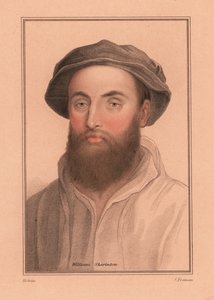 威廉·共享顿爵士，亨利八世国王的英国朝臣，1812 年（雕刻） 作者 Hans (after) Holbein the Younger