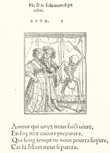The Bride and Bridegroom (engraving) 作者 汉斯（后）小霍尔拜因
