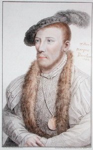 威廉-帕尔（1513-71）北安普顿侯爵，弗朗西斯科-巴托洛齐1796年刻的（雕刻）。 作者 汉斯（后）小霍尔拜因