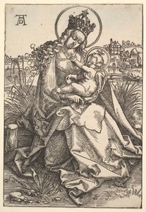草地银行上的处女，1505年。 作者 汉斯·鲍登