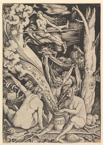 女巫，1510年。 作者 汉斯·鲍登