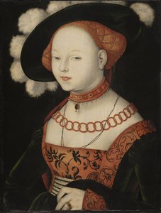 德语: Bildnis einer Dame 一位女士的肖像 作者 汉斯·巴尔登·格里恩