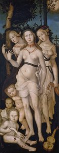 德语：Die Jugend (Die drei Grazien) 和谐，或《三圣母》（The Three Graces 作者 汉斯·巴尔登·格里恩