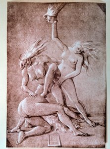 三个女巫 汉斯-巴尔东-迪特-格里恩（1484-1545）的绘画作品