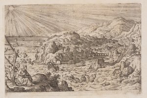 图版 30，选自《新旧约全书》和奥维德《变形记》中的风景画 作者 汉斯·波尔