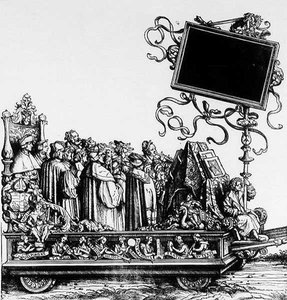 Maximilans凯旋游行的场景，第1516-18页 作者 汉斯·伯格克米尔