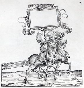 马克西米利安的凯旋游行场景，c.1516-18（木刻） 作者 汉斯·伯格克米尔