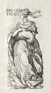 七个恶习：阿瓦里斯c。 1510。 作者 汉斯·伯格克米尔