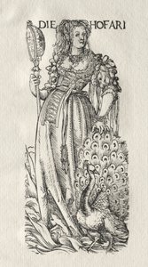 七个恶习：骄傲，c。 1510。 作者 汉斯·伯格克米尔