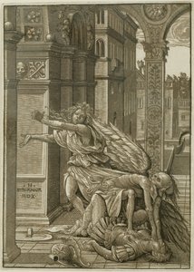 被死亡吓到的恋人 作者 汉斯·布尔格米尔（Hans Burgkmair）