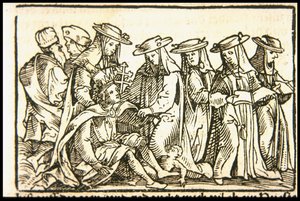 教皇琼，约1545年。 作者 汉斯·布尔格米尔（Hans Burgkmair）