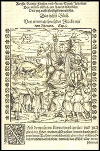 命运之轮，约1545年。 作者 汉斯·布尔格米尔（Hans Burgkmair）