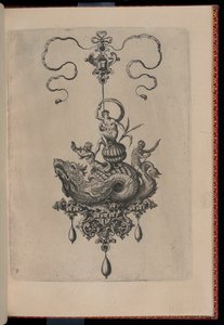 图版 8，选自《Bullarum Inaurium etc.Archetypi Artificiosi Pars Altera（最巧夺天工的吊坠、耳环等设计，第二部分）