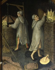 采矿景观的细节，1521年 作者 汉斯·黑塞