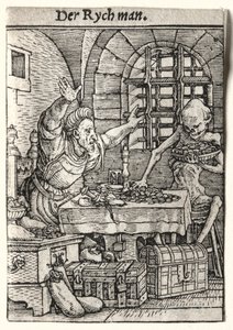 死亡之舞：悲惨者c。 1526。 作者 汉斯·霍尔拜因
