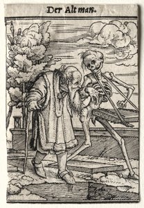 死亡之舞：老人。 作者 汉斯·霍尔拜因