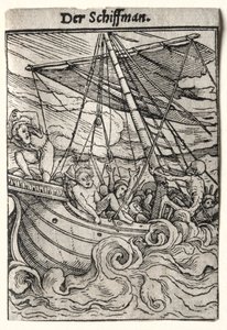 死亡之舞：水手，c。 1526。 作者 汉斯·霍尔拜因