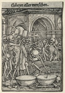 死亡之舞：死亡号手。 作者 汉斯·霍尔拜因