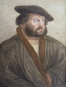 Hans Holbein（14978-1543）的肖像由Francesco Bartolozzi（1727-1815）刻 作者 Hans Holbein der Jüngere