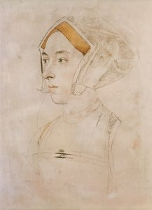 威洛比夫人的肖像（纸上粉彩） 作者 小汉斯·霍尔拜因