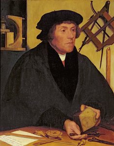 Nicholas Kratzer的肖像（1487-c.1550）科珀斯克里斯蒂学院院士和后来的天文学家皇家亨利八世，19世纪复制的1528年原版卢浮宫
