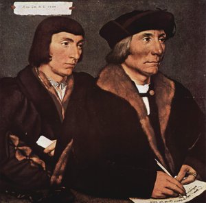 德语: Thomas Godsalve (1481-1542) und sein Sohn Sir John (etwa 1510-1556) Thomas Godsalve 及其子 John 的肖像 作者 小汉斯·霍尔拜因