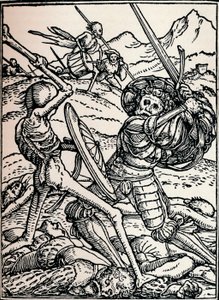 骑士与死亡，1538年，1917年 作者 小汉斯·霍尔拜因