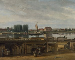 来自德累斯顿地区，约 1829-30 年（布面油画） 作者 Hans Leganger Reusch