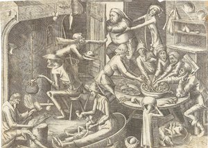 贫穷的厨房》 作者：彼得-布鲁盖尔一世，约1563年。 作者 老汉斯·利夫林克
