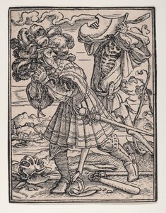 伯爵，出自《死亡之舞》，约1526年，1538年出版。