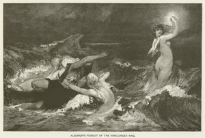 Alberichs追求Nibelungen戒指 作者 汉斯·马卡特（Hans Makart）