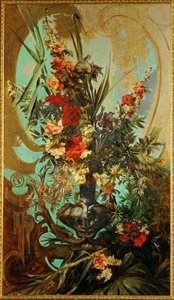 布卢门施图克 - 花卉静物......（布面油画） 作者 汉斯·马卡特（Hans Makart）