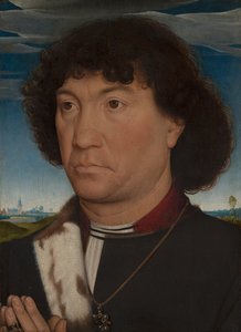 莱斯皮内特家族的一个人的画像，约1485-90 作者 汉斯·梅姆林