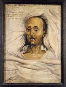 Guillaume IV de Baviere dit le Constant (1493-1550), sur son lit de mort - Duke William IV of Bavaria on his deathbed par Mielich (Muelich), Hans (1516-1573) 作者 Hans Mielich 或 Muelich