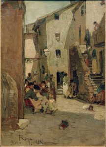 Römisches Ghetto III / Gemälde von Hans Peter Feddersen
