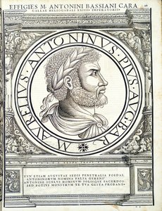 Heliogabalus，由鲁道夫Wyssenbach东方和西方最真实的古钱币的图像，雕刻的罗马皇帝，由Andreas盖斯纳，苏黎世印刷， 作者 汉斯·鲁道夫·曼努埃尔·德意志