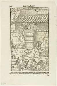 第 CCCL 页，选自阿格里科拉的《Vom Bergwerck XII Bücher》，图版 43，选自《十六世纪书籍木刻》。