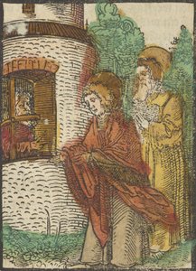 监狱中的圣约翰，出自《Plenarium》，1517年。 作者 Hans Schäufelein the Elder