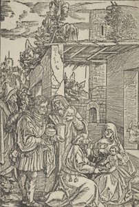麦琪的崇拜》，出自《Ewangeli und Epistel》，1512年。 作者 Hans Schäufelein the Elder