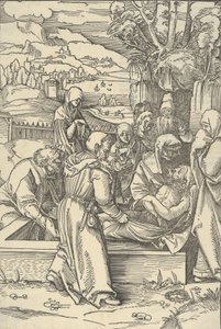 墓葬，来自Speculum passionis domini nostri Ihesu Christi，1507。 作者 Hans Schäufelein the Elder