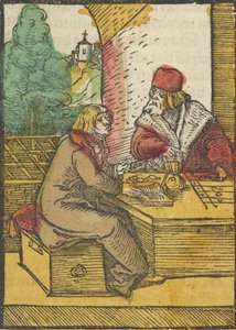 富人和女管家的寓言》，2，摘自Das Plenarium，1517。 作者 Hans Schäufelein the Elder