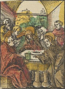迦纳的婚礼》，来自《Das Plenarium》，1517年。 作者 Hans Schäufelein the Elder