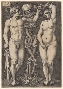 亚当和夏娃，1543年