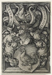 公鸡的徽章，1543（在纸上雕刻）