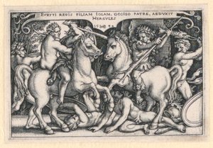 赫拉克勒斯绑架伊奥莱 作者 Hans Sebald Beham