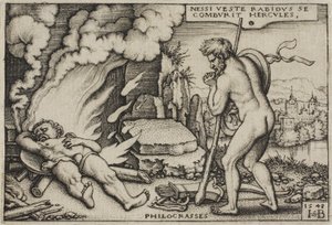 大力神之死，摘自大力神的作品，1548年