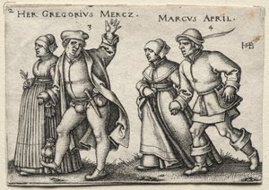 乡村婚礼  Her Gregorius Mercz / Marcus April 作者 汉斯·塞巴尔德·贝汉姆