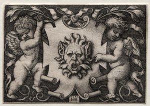 Vignette au Mascaron，1544年。 作者 汉斯·塞巴尔德·贝汉姆